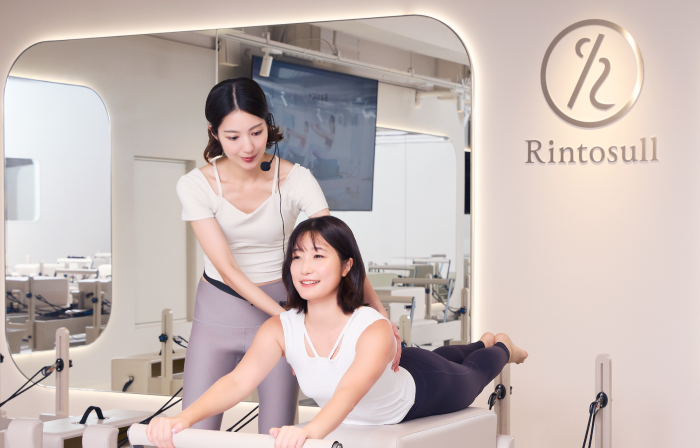 ピラティス・マシンピラティススタジオ Rintosullのレッスンの様子