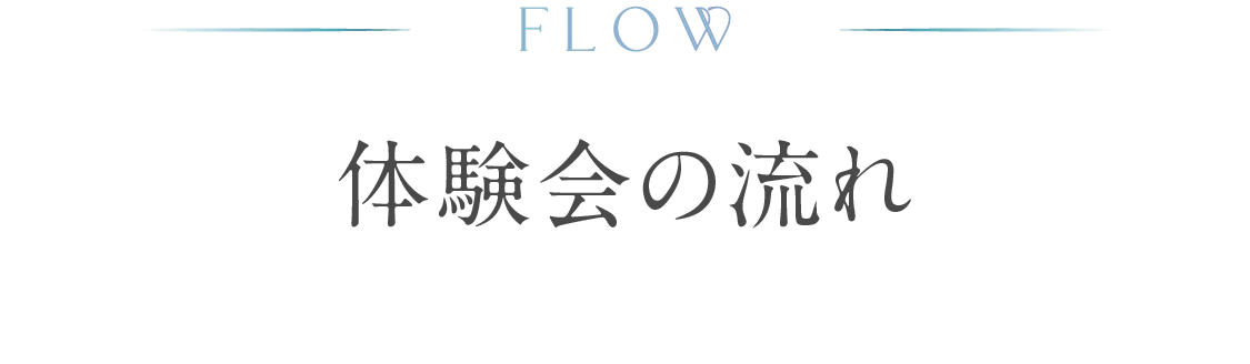 FLOW 体験会の流れ