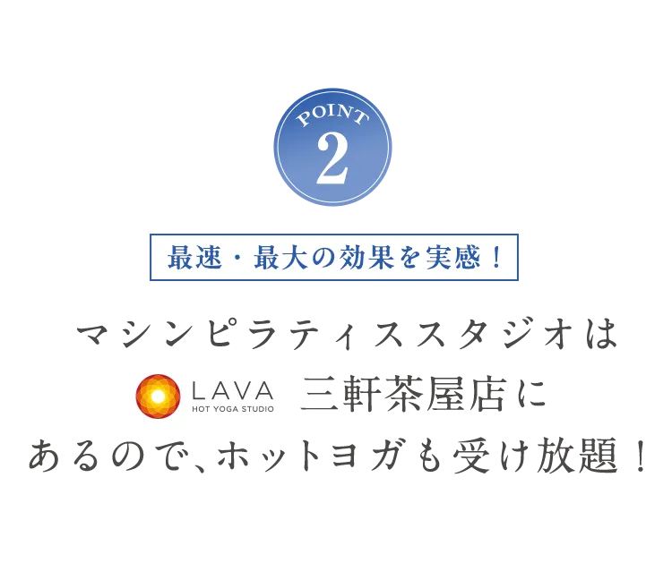 POINT2 ホットヨガも受け放題！